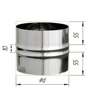 адаптер феррум пп для печи нержавеющий (430/0,5 мм) ф160 #