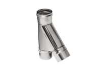 тройник феррум угол 135°, нержавеющий (430/0,5мм), ф180, по воде #