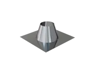 разделка феррум крышная прямая (430/0,5 мм) нержавеющая ф200 ral 9005 (черный) #