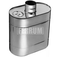 бак феррум таймыр 50 л нержавеющий (aisi 201/1,0 мм) эллипс на трубе черный #
