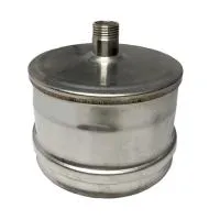 заглушка craft м внешняя с конденсатоотводом нержавеющая (316/0,5) ф115 #