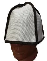 набор банный "нежность" в сумочке, хлопок (коричневый кант), бацькина баня