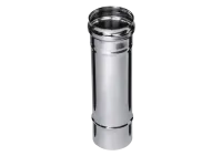 дымоход феррум нержавеющий (430/0,5 мм) ф100 l=0,25м #