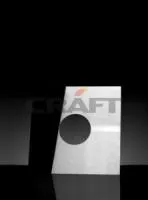 разделка craft потолочная декоративная нерж. (430/0,5 мм),500*500,с отв. ф200 черная двухсоставная #