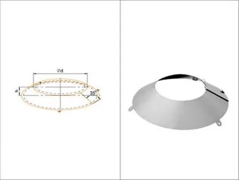 фланец феррум нержавеющий (430/0,5мм), ф115-120 #