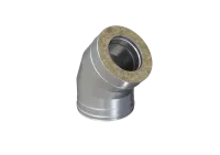 колено феррум утепленное угол 135° нержавеющее (430/0,8мм)/оцинкованное, ф120/200, по воде #